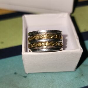 Silver and Gold Tone Ring